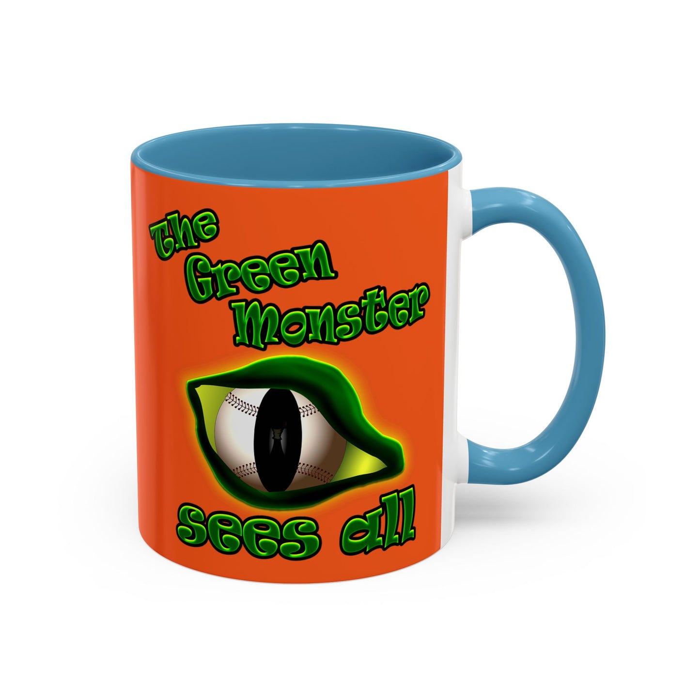 green monster - Accent Mug (orange)