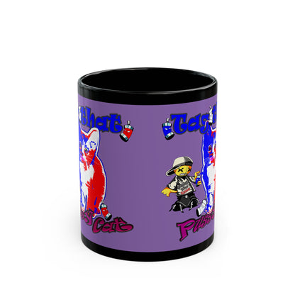 tag that - Black Mug (light purple)