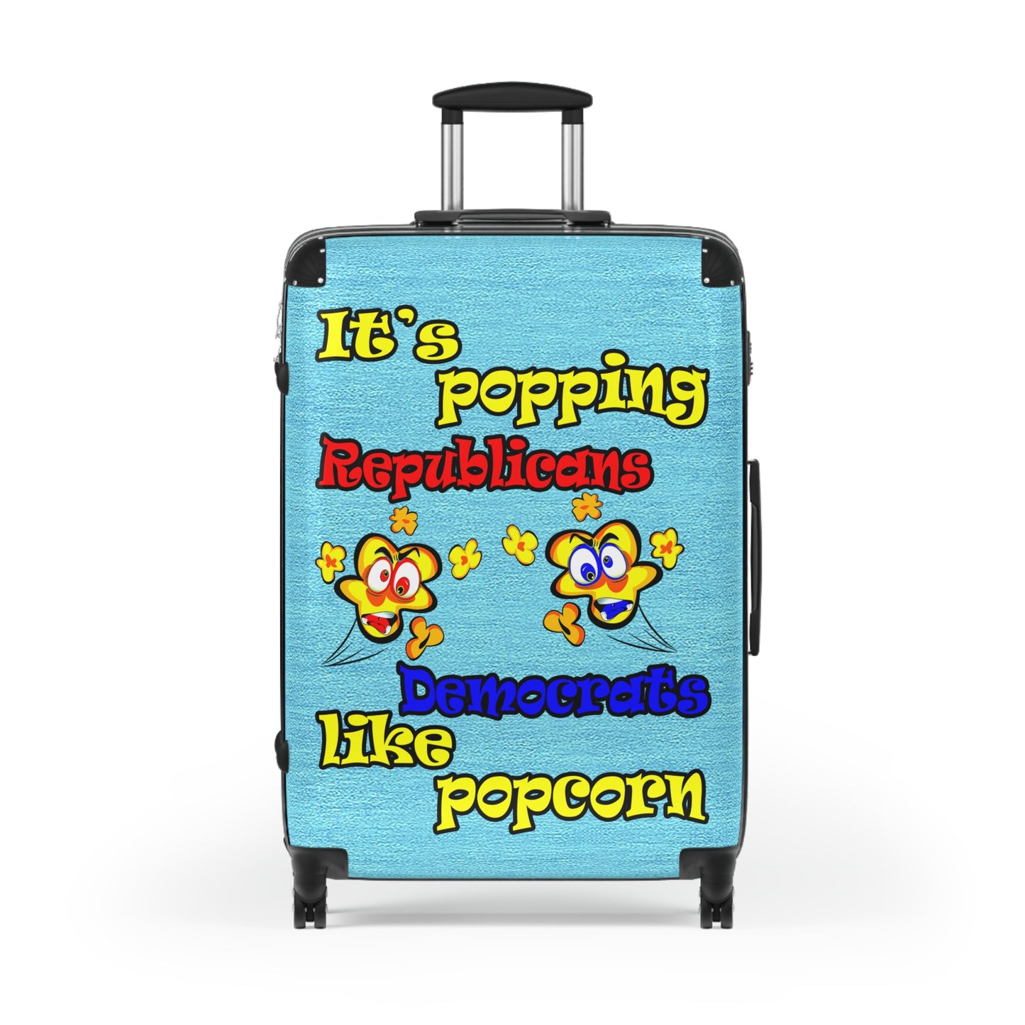 popping like popcorn - Suitcase (faded blue)