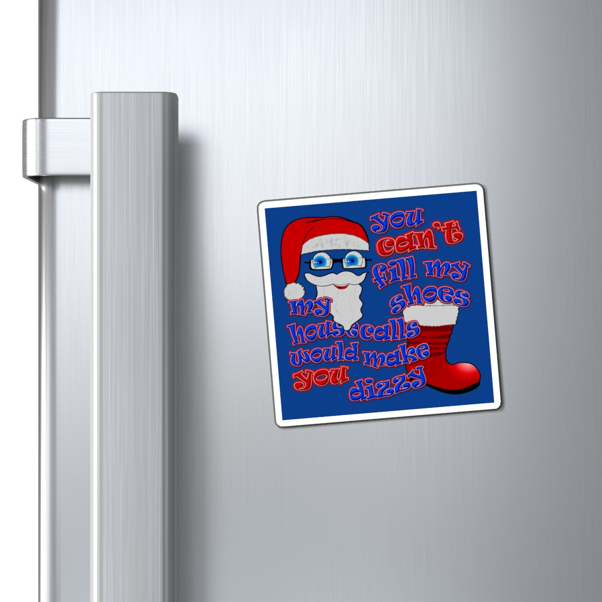 santa's shoes - Magnets - (dark blue)