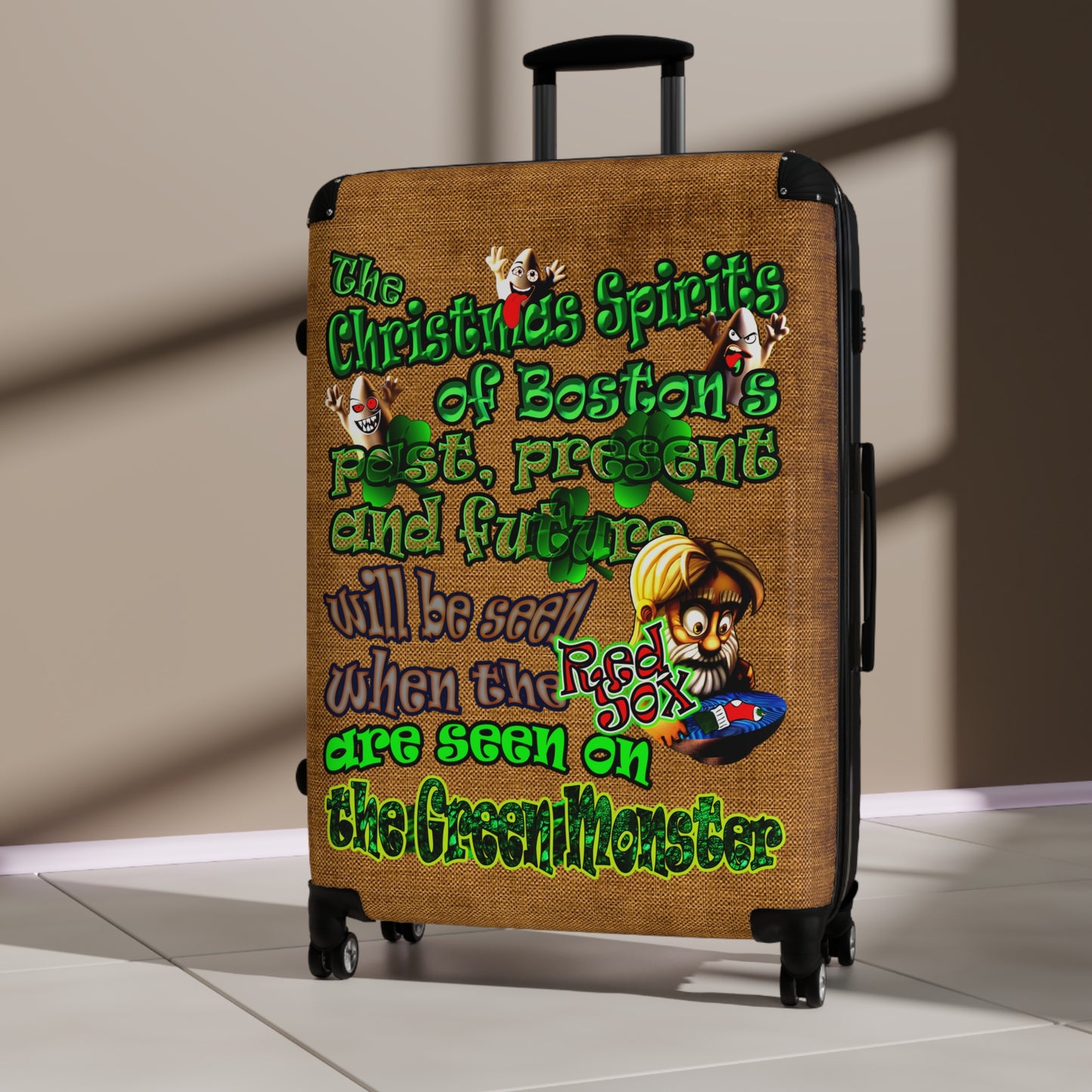 christmas spirits of boston - Suitcase (brown papyrus)