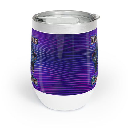 em cee squared - Chill Wine Tumbler (purple wave)
