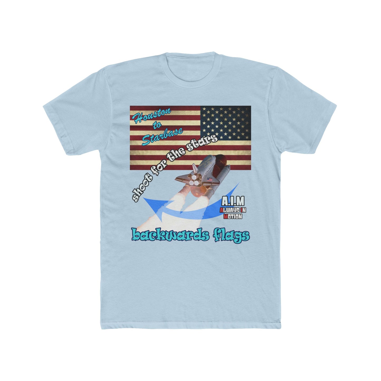 shoot for the stars - Men's Cotton Crew Tee