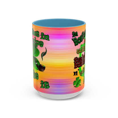 celtics logo - Accent Mug (color blur)