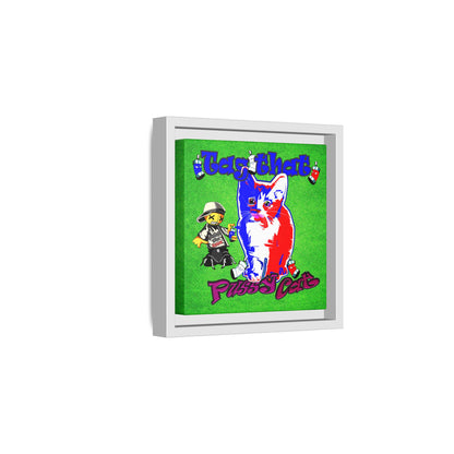 tag that - framed canvas art (green turf)