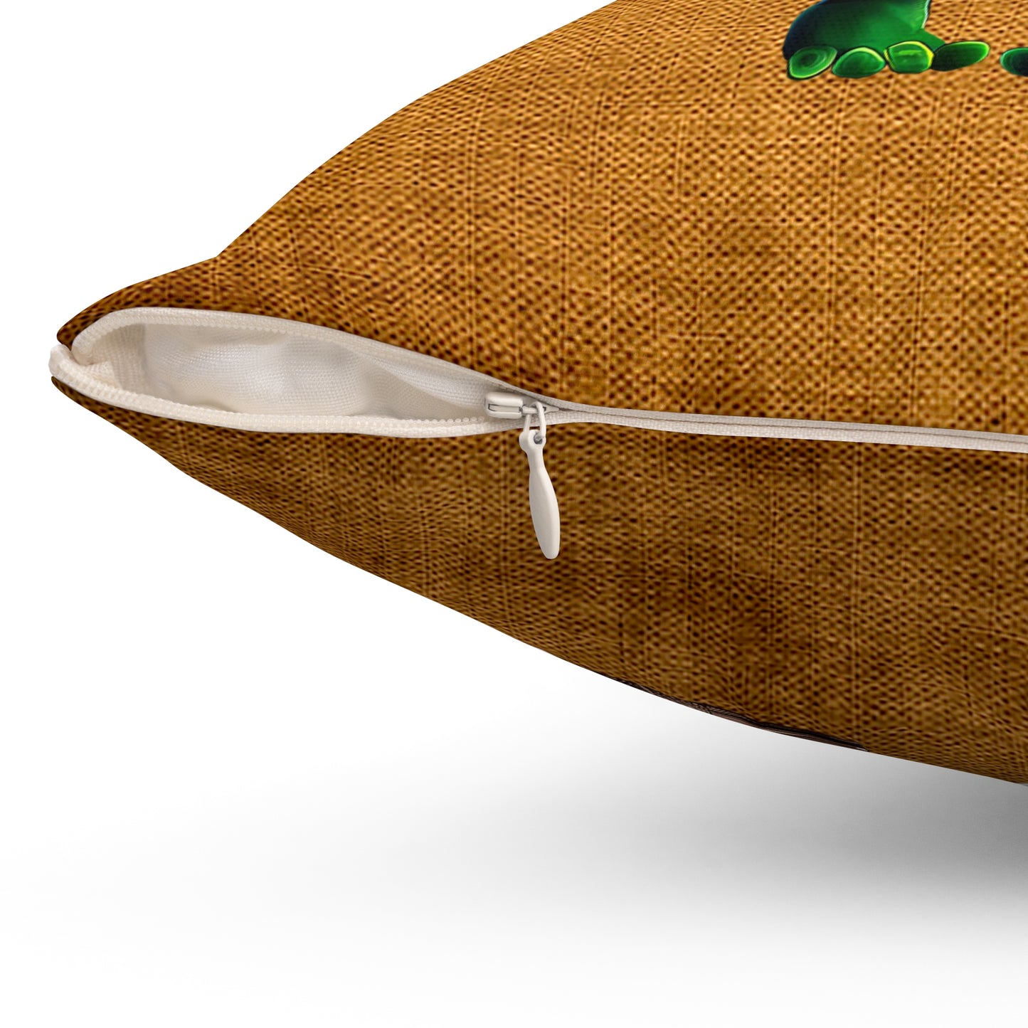 I don't care that your grey - Spun Polyester Square Pillow - (dichromatic brown papyrus)