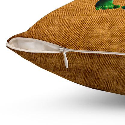 I don't care that your grey - Spun Polyester Square Pillow - (dichromatic brown papyrus)
