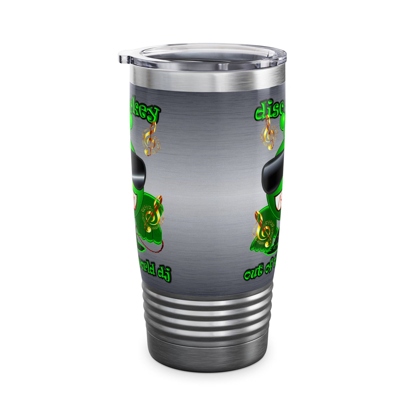 disc jockey - Ringneck Tumbler, 20oz (brushed nickel)