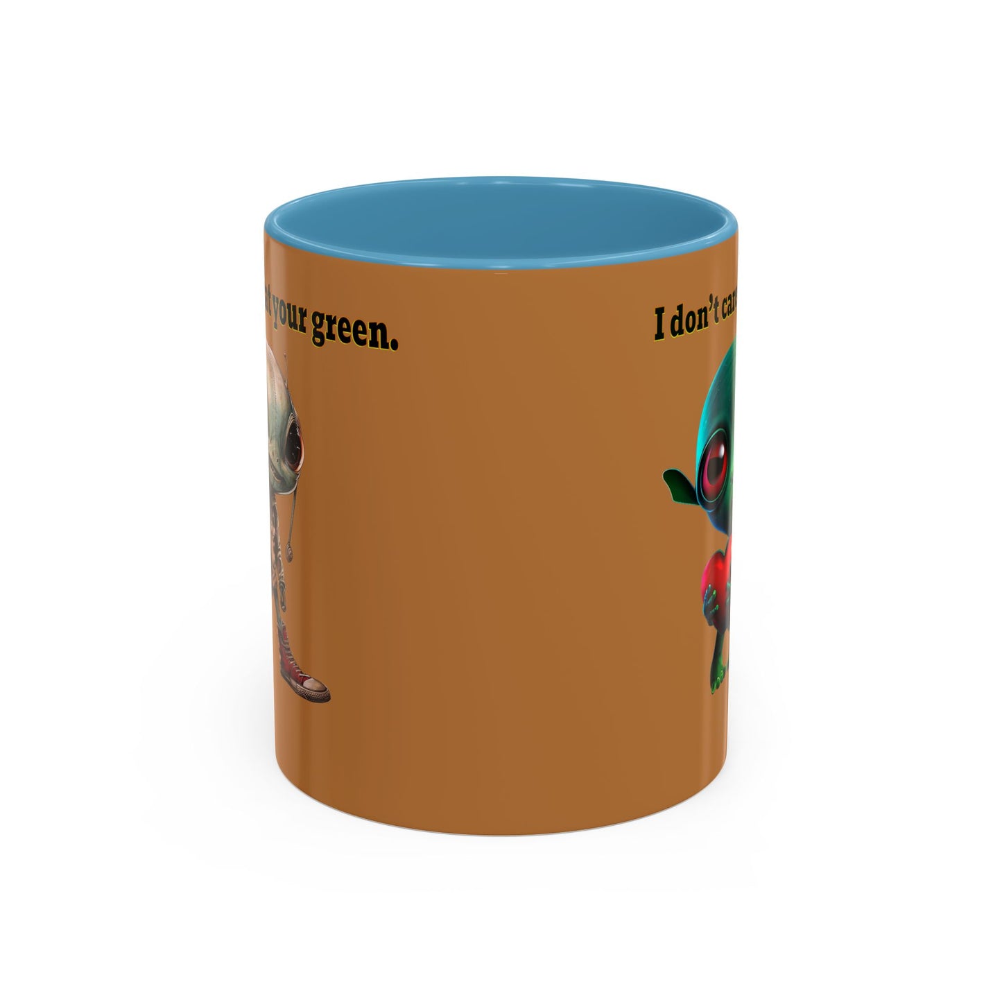 I don't care that your grey - Accent Mug (light brown)