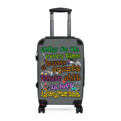 the bum's shit - Suitcase (dark grey)