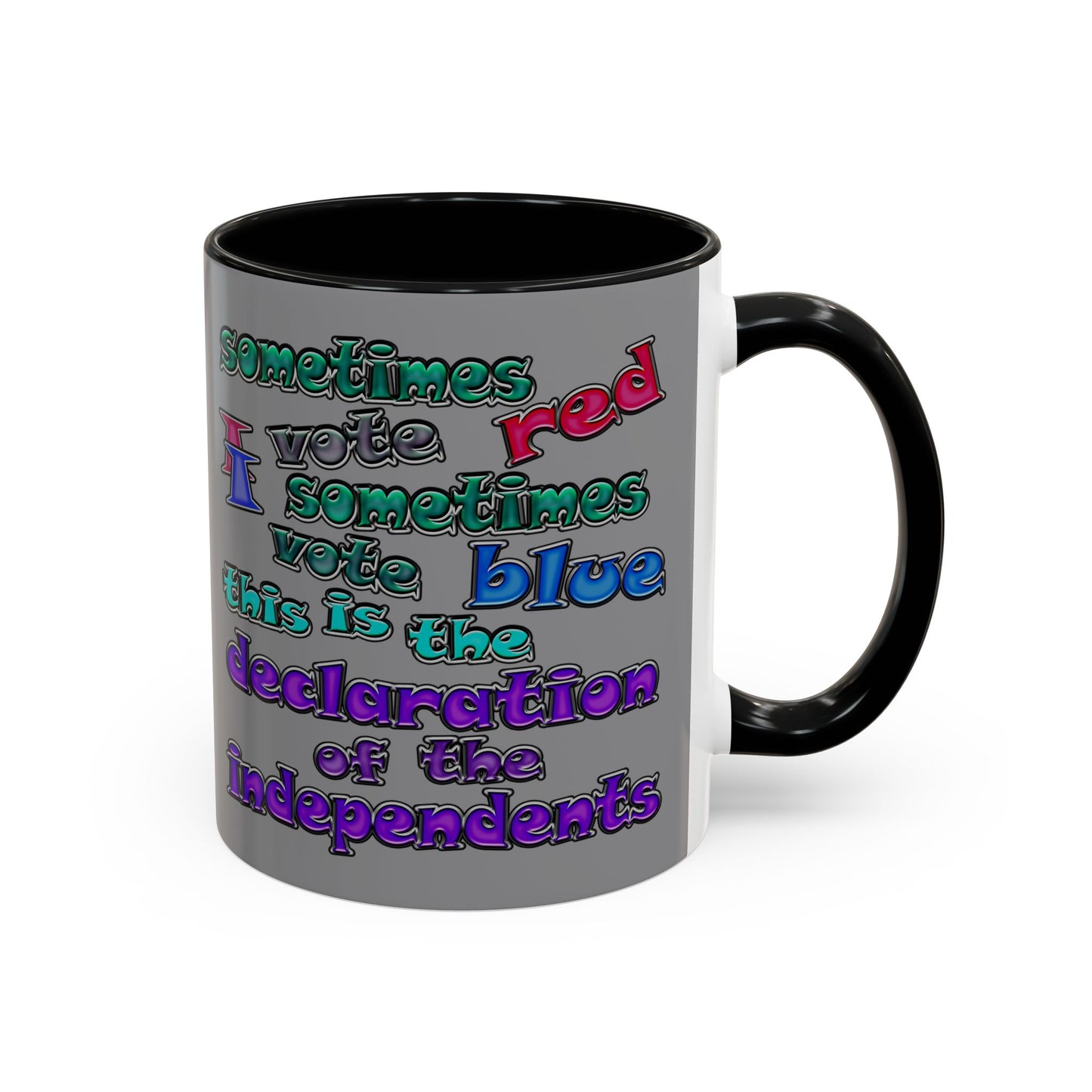 declaration of the independents - Accent Mug (grey)