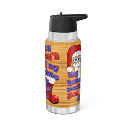 santa's shoes - Gator Tumbler, 32oz  (butterscotch wood finish)