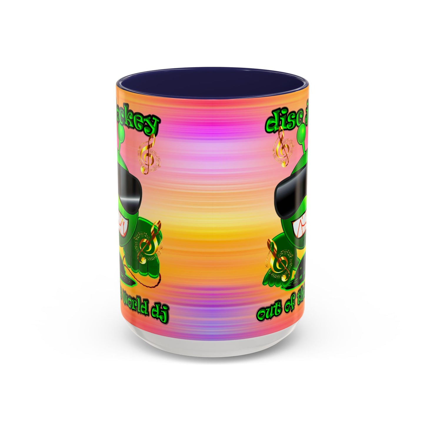 disc jockey - Accent Mug (color blur)