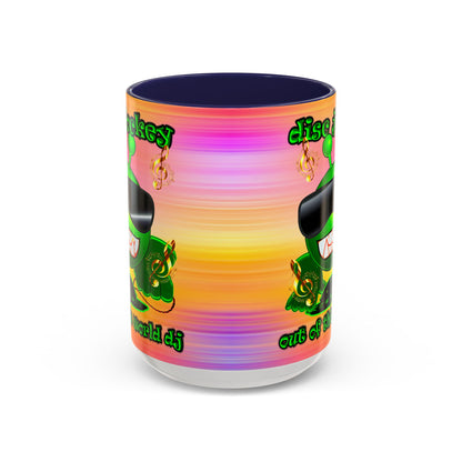 disc jockey - Accent Mug (color blur)