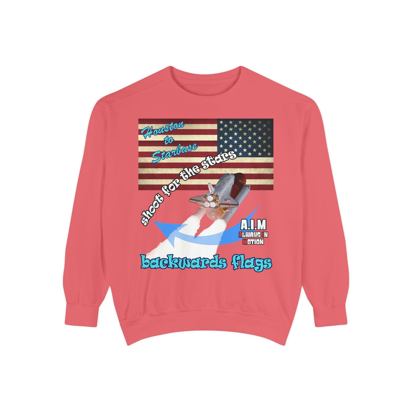 shoot for the stars - Unisex Garment-Dyed Sweatshirt