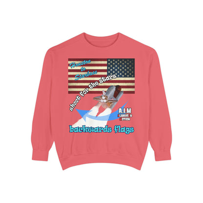 shoot for the stars - Unisex Garment-Dyed Sweatshirt