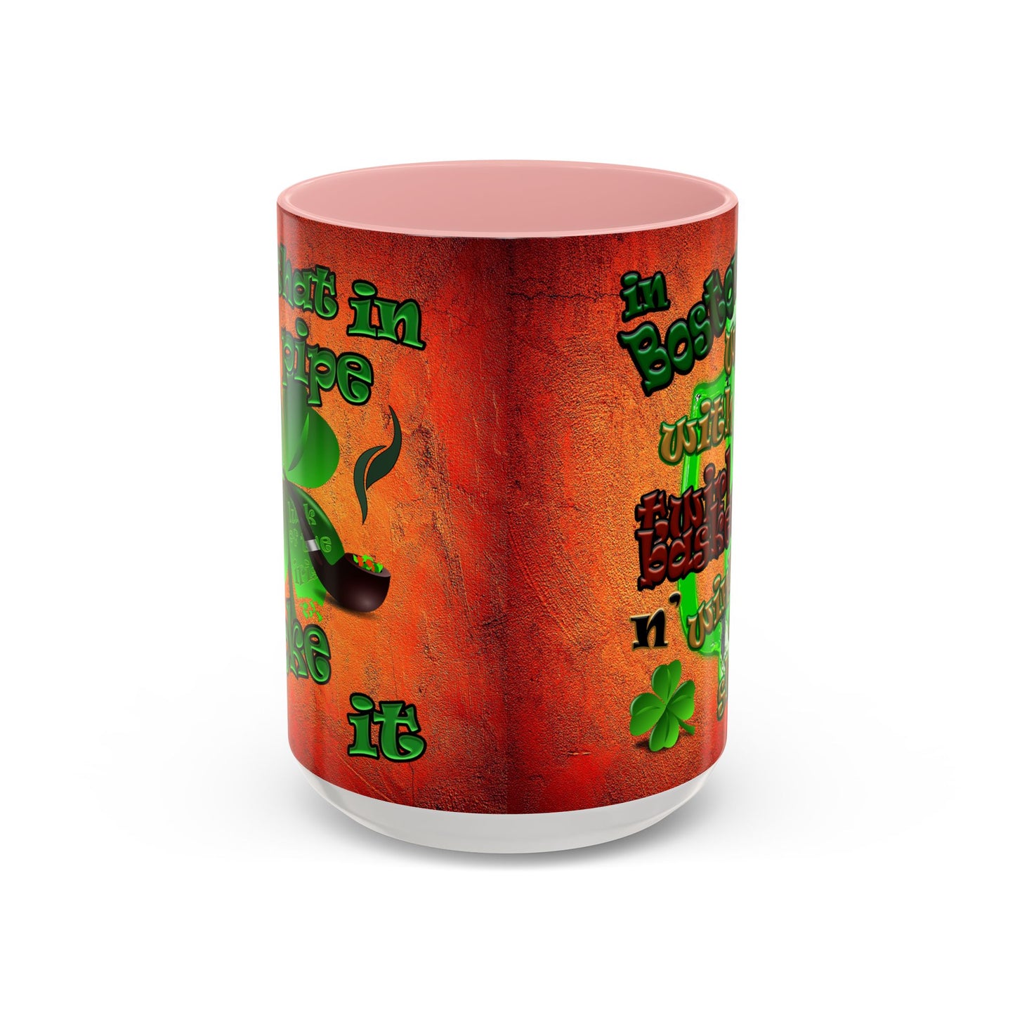celtics logo - Accent Mug (burnt orange)