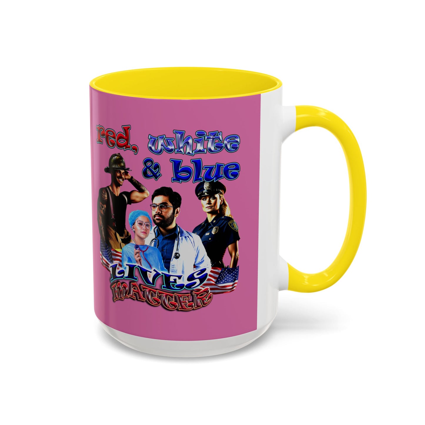 rw&b lives matter - Accent Mug (light pink)