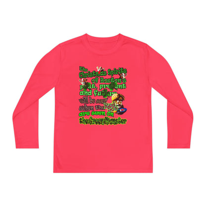 christmas spirits of boston - Youth Long Sleeve Competitor Tee