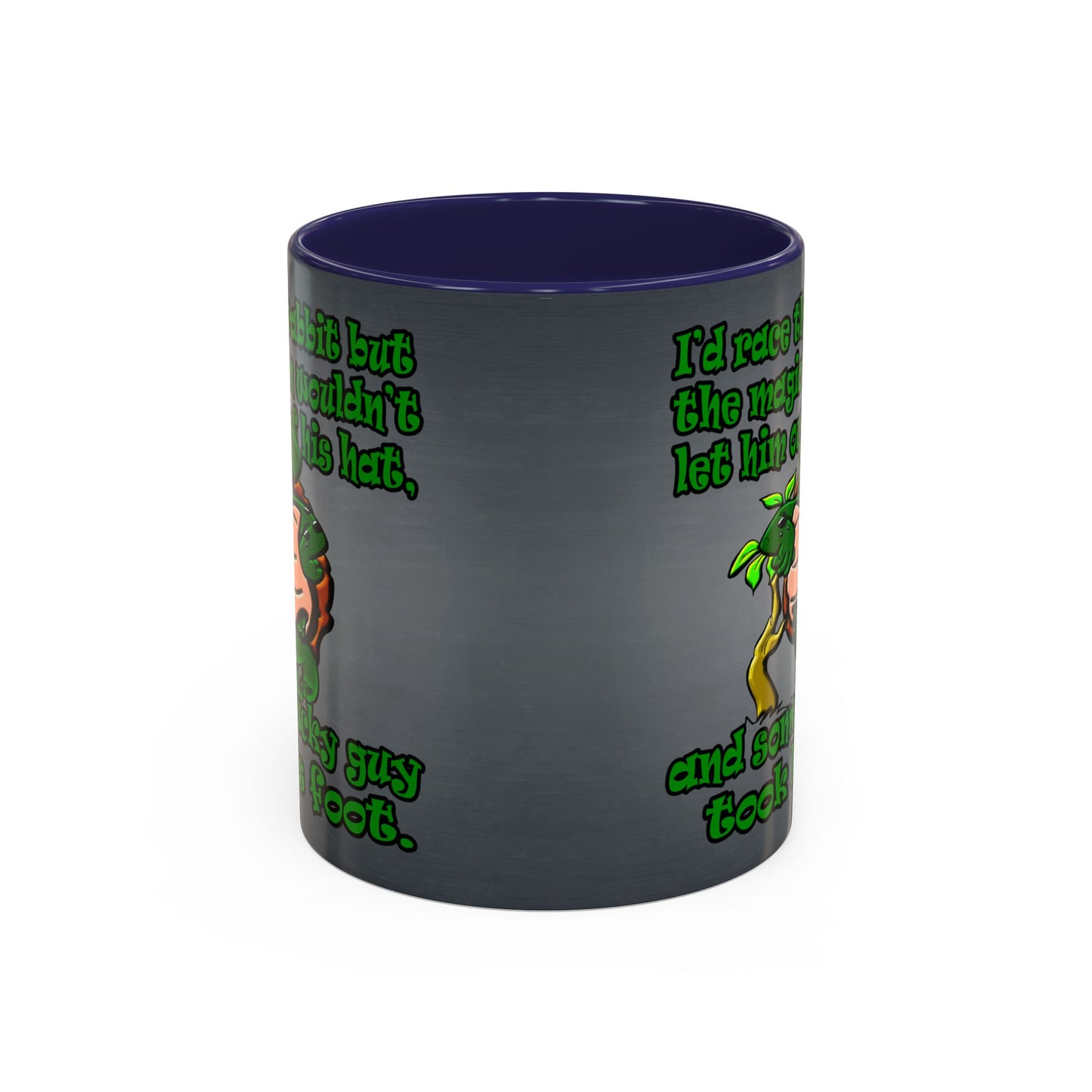 turtle race - Accent Mug (grey-light grey)