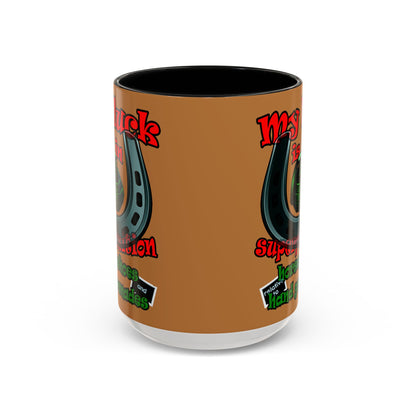 my luck - Accent Mug (light brown)