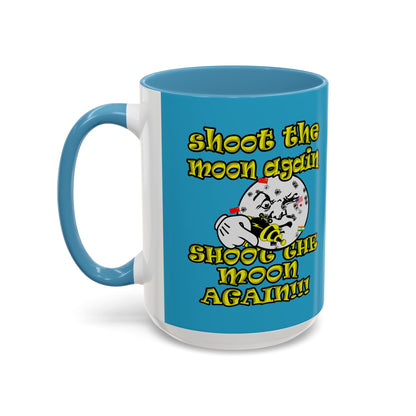 shoot the moon again - Accent Mug (turquoise)