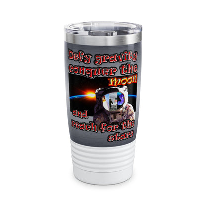 defy conquer reach - Ringneck Tumbler, 20oz (brushed nickel)