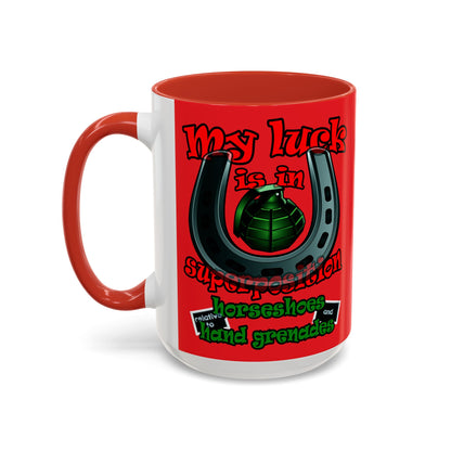 my luck - Accent Mug (red)