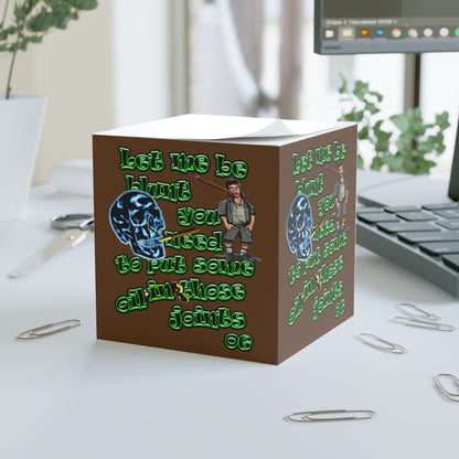og - note cube (brown)