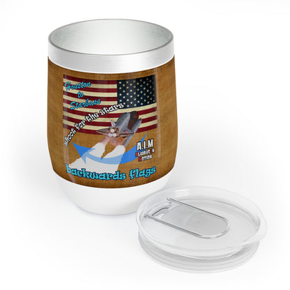 shoot for the stars - Chill Wine Tumbler (brown papyrus)