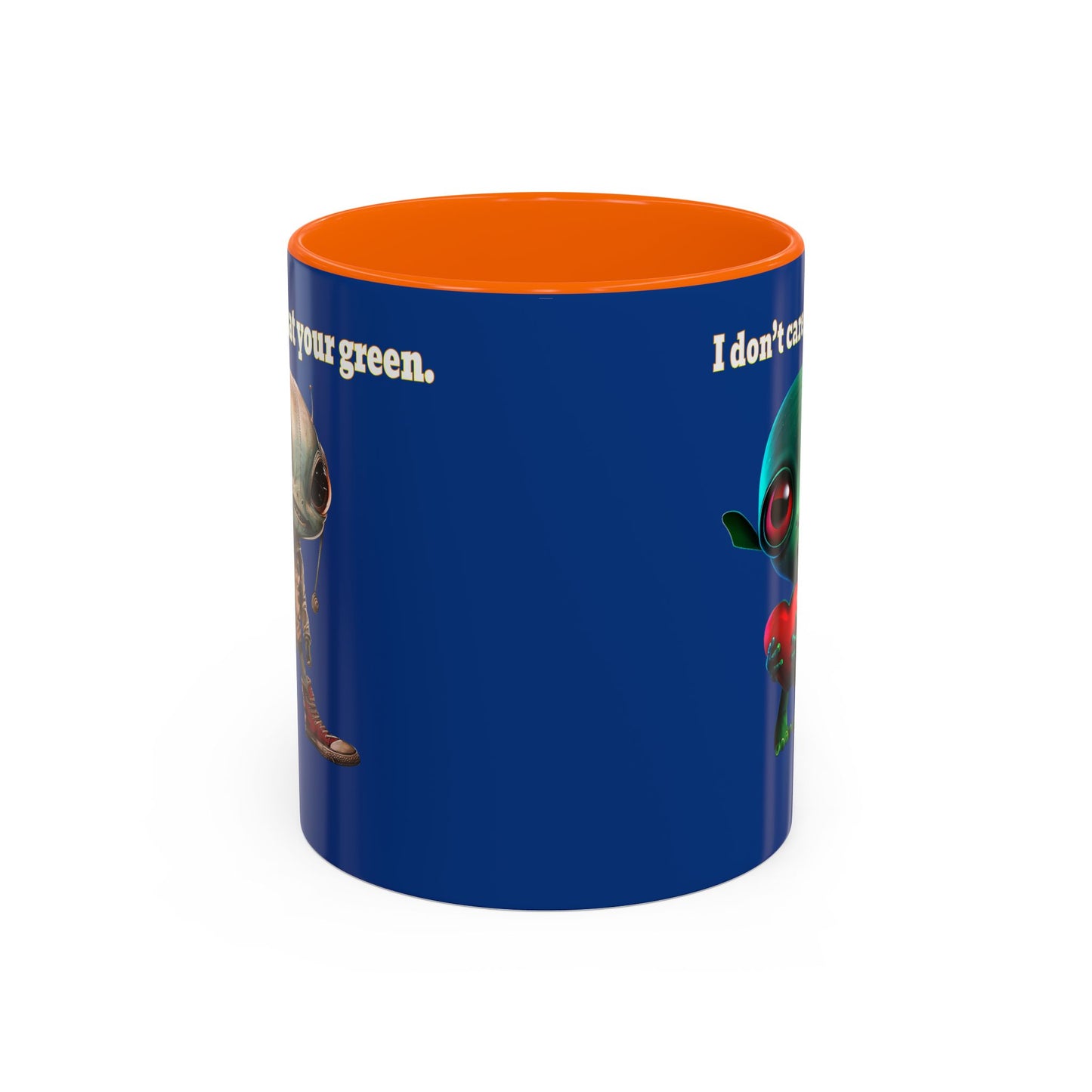I don't care that your grey - Accent Mug (dark blue)