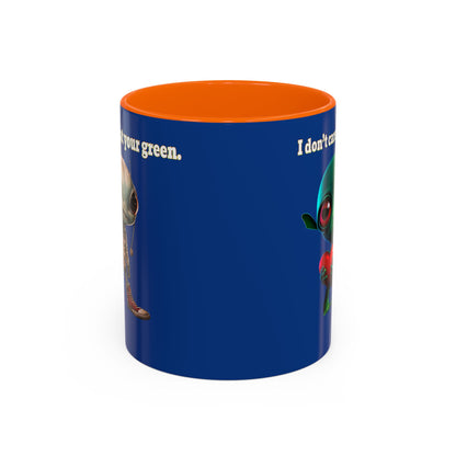 I don't care that your grey - Accent Mug (dark blue)