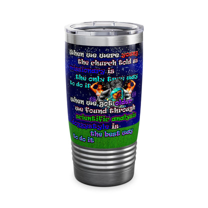 doggystyle - Ringneck Tumbler, 20oz ('snoops' background)