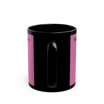 I don't care that your grey - Black Mug (light pink)
