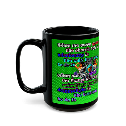 doggystyle - Black Mug (logo green)