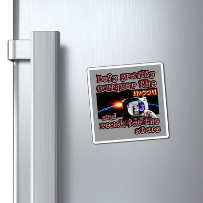 defy conquer reach - Magnets - (grey)