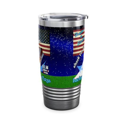shoot for the stars - Ringneck Tumbler, 20oz ('snoops' background)