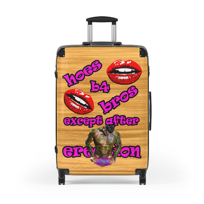 hoes b4 bros - Suitcase (butterscotch wood finish)