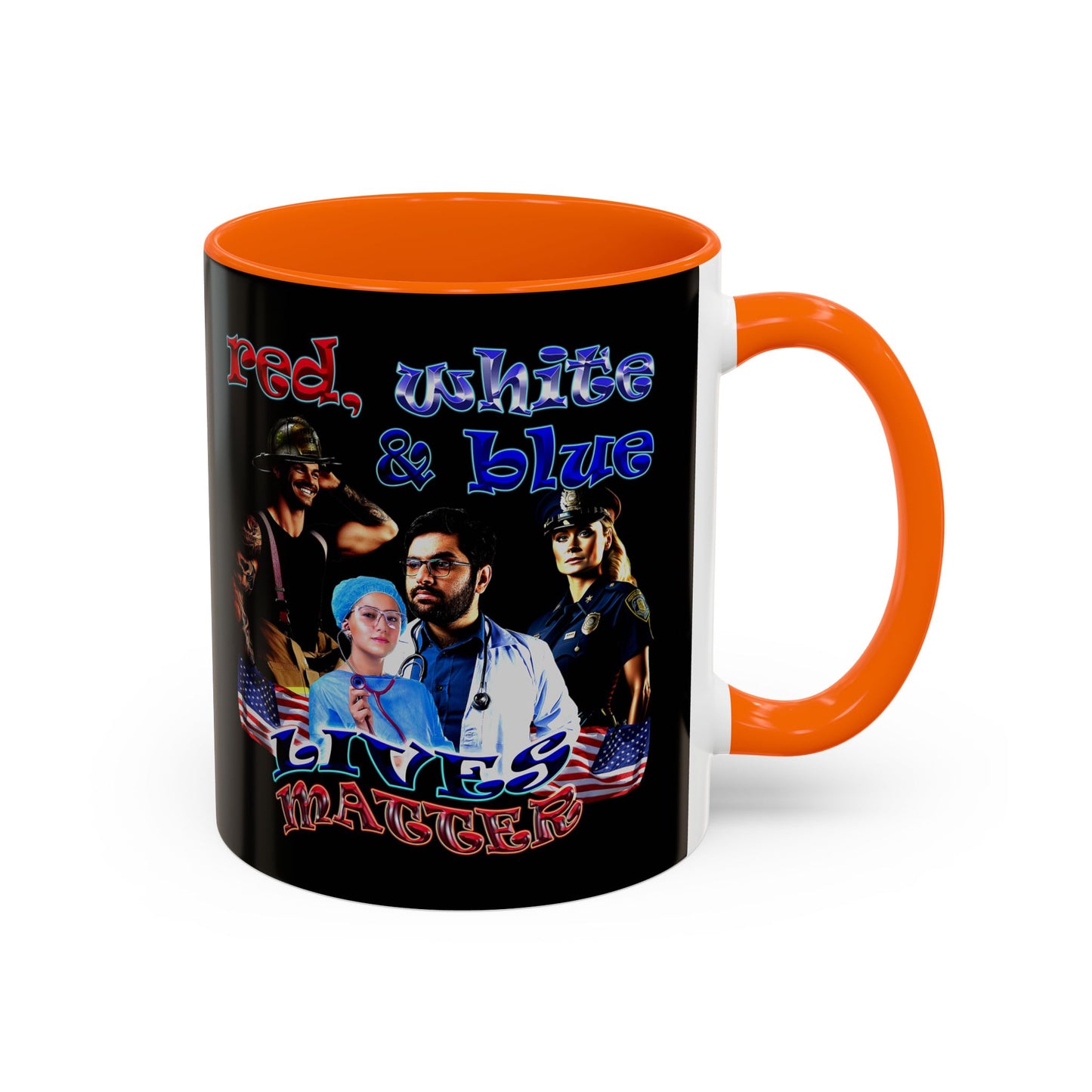 rw&b lives matter - Accent Mug (black)