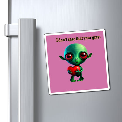 I don't care that your grey - Magnets - (light pink)