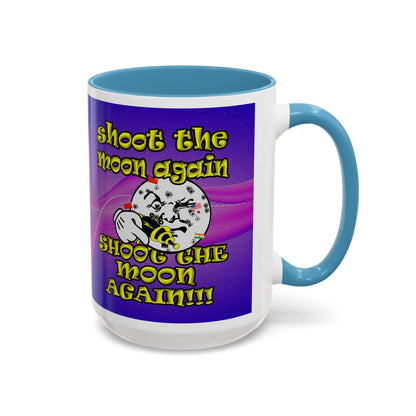 shoot the moon again - Accent Mug (purple-pink wave)