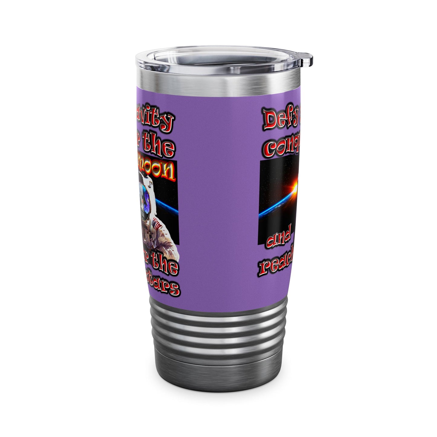 defy conquer reach - Ringneck Tumbler, 20oz (light purple)