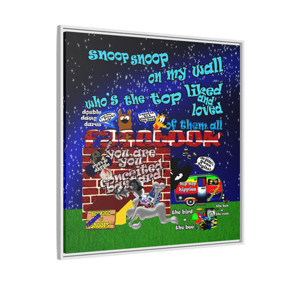 snoops - framed canvas art