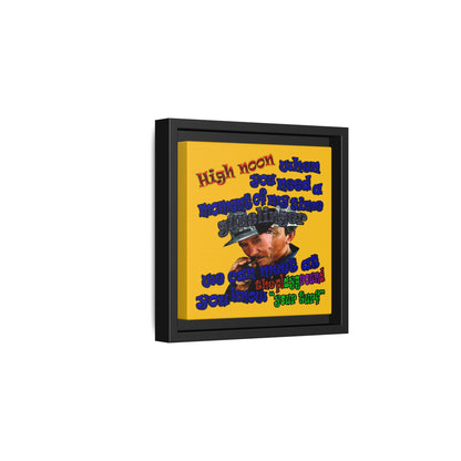 high noon - framed canvas art (yellow)
