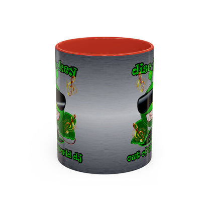 disc jockey - Accent Mug (brushed nickel)