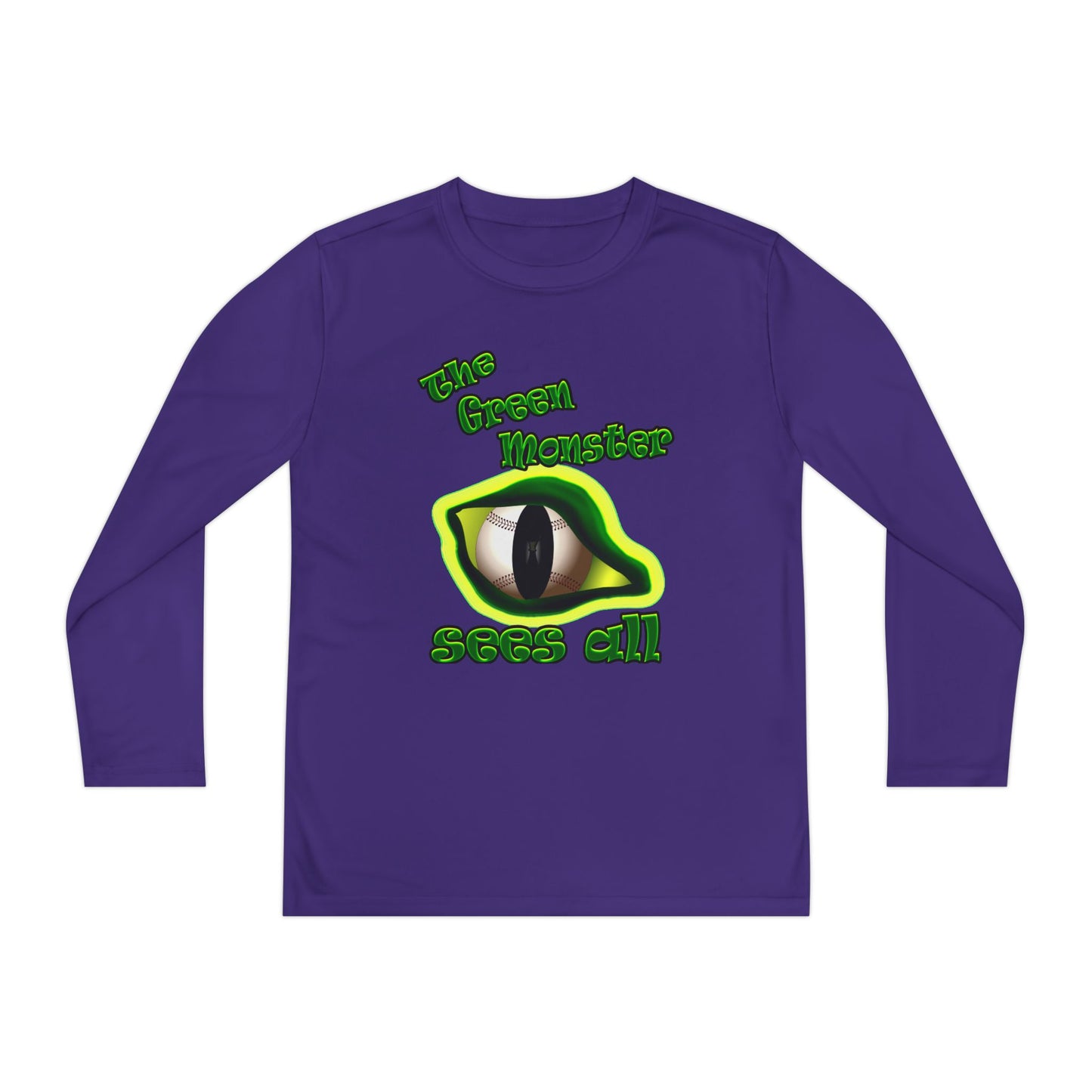 green monster - Youth Long Sleeve Competitor Tee