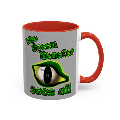 green monster - Accent Mug (light grey)