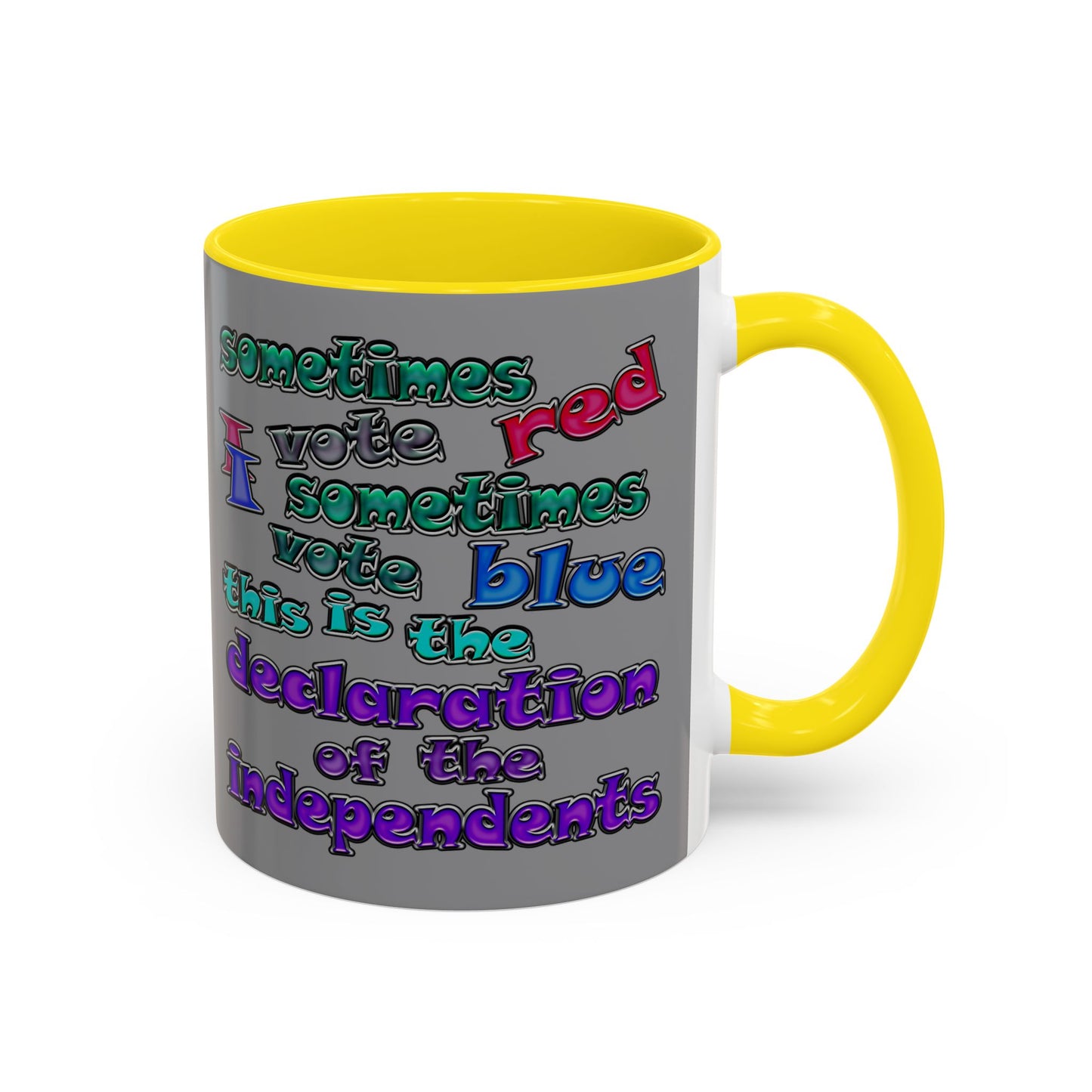 declaration of the independents - Accent Mug (grey)