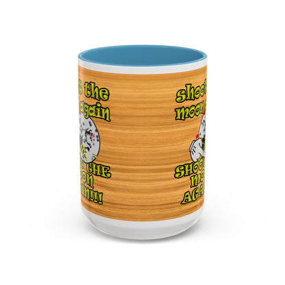 shoot the moon again - Accent Mug (butterscotch wood finish)