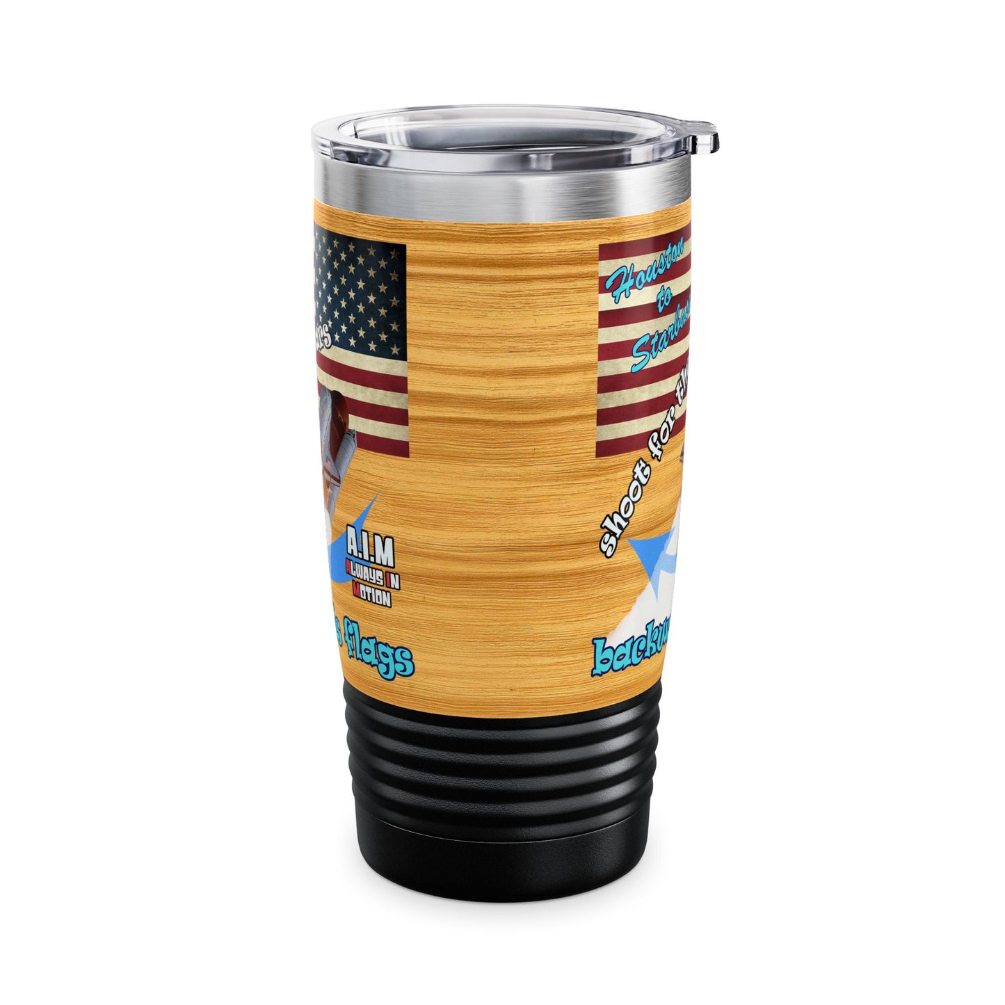 shoot for the stars - Ringneck Tumbler, 20oz (butterscotch wood finish)